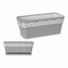 Self-watering planter Stefanplast Cloe White Grey Plastic 13,3 x 12,3 x 29,3 cm (12 Units)