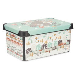 Storage Box with Lid Children's Road Plastic 10 L 23 x 16,5 x 35 cm (12 Units)