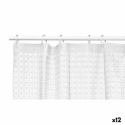 Shower Curtain Frames Transparent Polyethylene EVA 180 x 180 cm (12 Units)