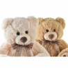 Teddy Bear DKD Home Decor Lasso 35 x 30 x 41 cm Beige Brown Children's Bear (2 Units)