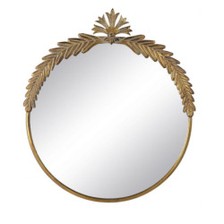 Wall mirror Golden Crystal Iron 63 x 3,5 x 70 cm