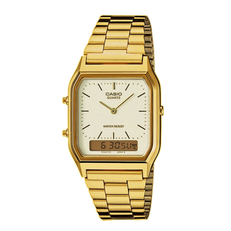 Men's Watch Casio AQ-230GA-9DMQYES Gold Golden