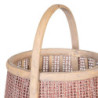 Lantern Candleholder Brown Natural Fibre 33 x 33 x 44 cm