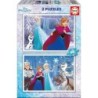 2-Puzzle Set   Frozen Believe         48 Pieces 28 x 20 cm