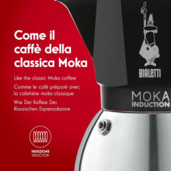 Italian Coffee Pot Bialetti Moka Stainless steel Aluminium 200 ml 4 Cups