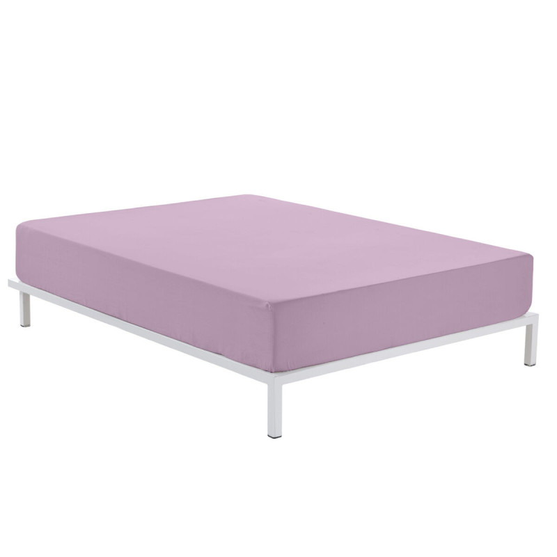 Fitted bottom sheet Alexandra House Living Light mauve 135/140 x 200 cm