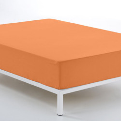 Fitted sheet Alexandra House Living Orange 135/140 x 200 cm