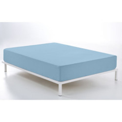 Fitted sheet Alexandra House Living Blue Celeste 135/140 x 200 cm