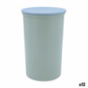 Tin Quid Inspira With lid 1 L Green Plastic (12 Units)