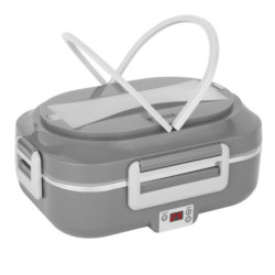 Electric Lunch Box N'oveen LB640 Dark grey Stainless steel 24 x 11 x 18,5 cm