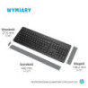 Keyboard and Mouse HP 3L1F0AA Azerty French White Black