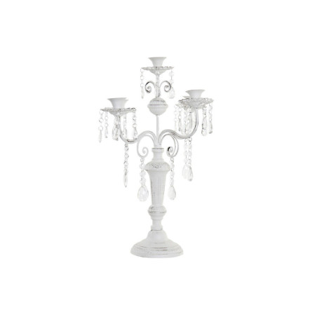 Candle Holder DKD Home Decor White Acrylic Metal 41 x 41 x 56,5 cm