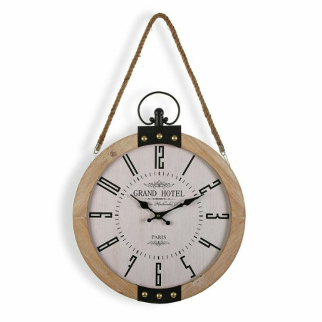 Wall Clock Grand Hotel Versa BL MDF Wood (40 x 6,5 x 47 cm)