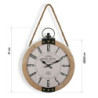 Wall Clock Grand Hotel Versa BL MDF Wood (40 x 6,5 x 47 cm)