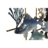 Wall Decoration Home ESPRIT Blue Golden Mediterranean Fish 93 x 6 x 51,5 cm