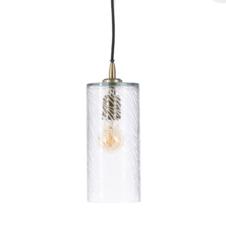 Ceiling Light 12 x 12 x 32 cm Crystal Metal