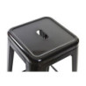 Stool DKD Home Decor 43 x 43 x 76 cm Black Metal