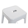 Stool DKD Home Decor White Metal 43 x 43 x 76 cm