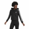 Women’s Hoodie Adidas Essentials 3 Stripes Black