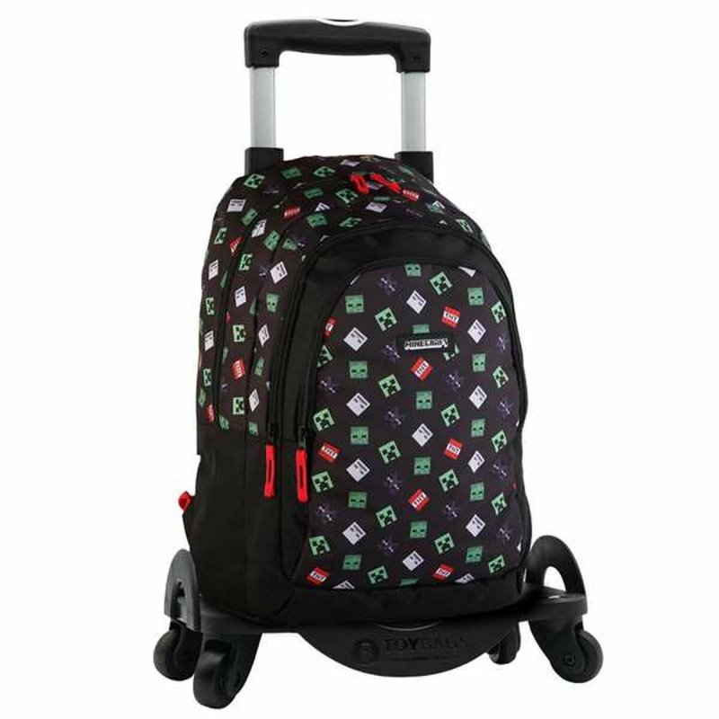 School Rucksack with Wheels Minecraft TNT 44 x 30 x 20 cm