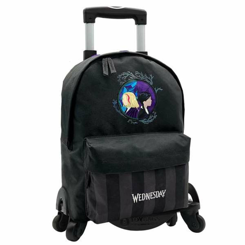 School Rucksack with Wheels Wednesday 43 x 31 x 13,5 cm