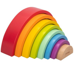 Child's Wooden Puzzle Woomax Rainbow 8 Pieces 4 Units