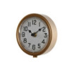 Table clock Home ESPRIT Green Orange Metal polypropylene Vintage 14 x 7,3 x 35 cm (2 Units)