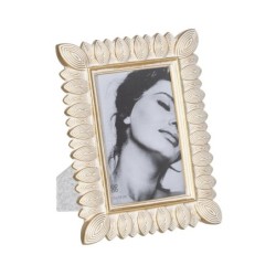 Photo frame White Golden Polyresin Sheets 17 x 1,7 x 21,5 cm