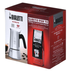 Italian Coffee Pot Bialetti Silver Stainless steel 240 ml 6 Cups