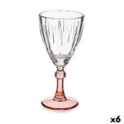 Wine glass Exotic Crystal Salmon 6 Units (275 ml)