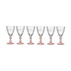 Wine glass Exotic Crystal Salmon 6 Units (275 ml)