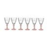 Wine glass Exotic Crystal Salmon 6 Units (275 ml)