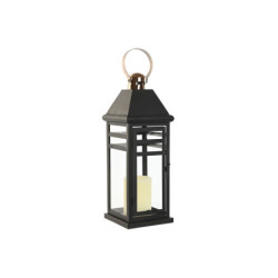 Lantern Home ESPRIT Black Golden Metal Crystal 19 x 19 x 50 cm (2 Pieces)