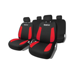 Car Seat Covers Sparco Strada Black/Red