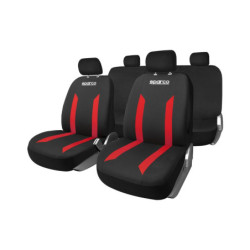 Car Seat Covers Sparco Sabbia Black/Red