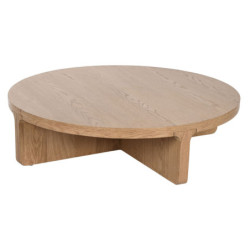 Centre Table Home ESPRIT Natural oak wood 121 x 121 x 32 cm