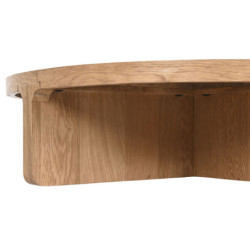 Centre Table Home ESPRIT Natural oak wood 121 x 121 x 32 cm