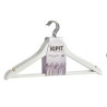 Set of Clothes Hangers White Wood 44 x 23,5 x 1,2 cm (24 Units)