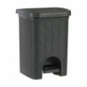 Pedal bin Stefanplast Elegance White Grey Plastic 6 L 20,5 x 28 x 20,5 cm (6 Units)