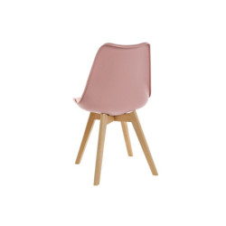 Chair Home ESPRIT Pink Natural 48 x 55 x 82 cm