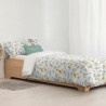 Nordic cover Kids&Cotton Jeddah Small White Mint 180 x 240 cm