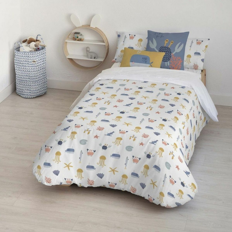 Nordic cover Kids&Cotton Malu Small Blue White 180 x 240 cm