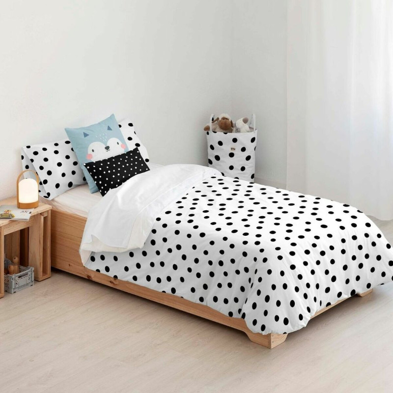 Nordic cover Kids&Cotton Kibo White Black 180 x 240 cm