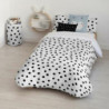 Nordic cover Kids&Cotton Kibo White Black 180 x 240 cm