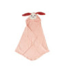 Bath towel Crochetts Pink 128 x 2 x 110 cm Rabbit