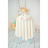 Bath towel Crochetts White 124 x 2 x 110 cm Unicorn