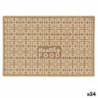 Carpet Healthy Food 40 x 1 x 60 cm Beige Polyamide Latex (24 Units)