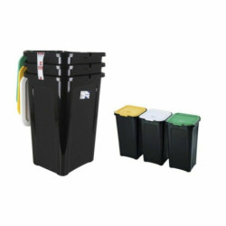 Recycling Waste Bin Tontarelli TON854 44 L (3 Pieces) (2 Units)