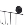 Door Coat Rack Black Steel ABS 39 x 16 x 4,9 cm (12 Units)