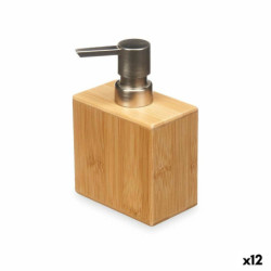 Soap Dispenser Silver Bamboo Plastic 9,7 x 15 x 5,8 cm (12 Units)